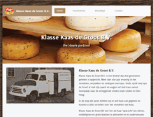 Tablet Screenshot of klassekaas.nl